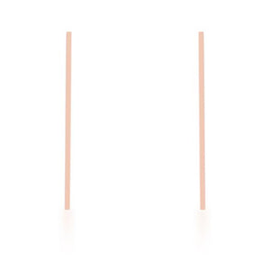 Carolee Rose Gold Stainless Steel Long Line Drop Earrings - Jewelry Xoxo