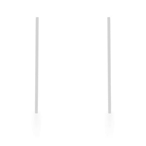 Carolee Rhodium Stainless Steel Long Line Drop Earrings - Jewelry Xoxo