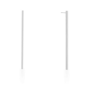 Carolee Rhodium Stainless Steel Long Line Drop Earrings - Jewelry Xoxo