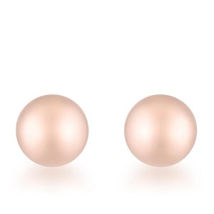 Tanya Rose Gold Sphere Stud Earrings - Jewelry Xoxo