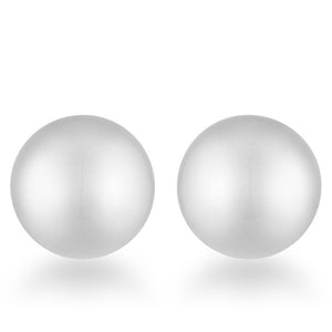 Julie Rhodium Sphere Stud Earrings - Jewelry Xoxo