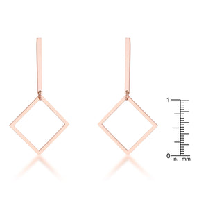 Trendy Geometric Stainless Steel Drop Earrings - Jewelry Xoxo