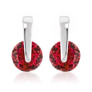 Red CZ Elegance Earrings - Jewelry Xoxo