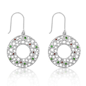 Red and Green Earrings - Jewelry Xoxo