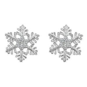 Snowflake Stud Earrings - Jewelry Xoxo