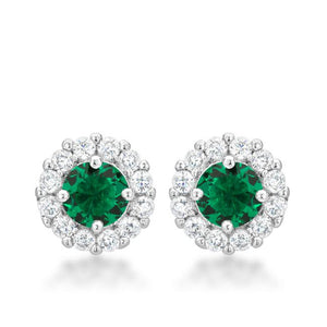 Bella Bridal Earrings in Green - Jewelry Xoxo