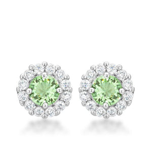 Bella Bridal Earrings in Peridot - Jewelry Xoxo