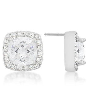 Pave Halo Earrings - Jewelry Xoxo