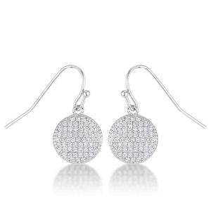 .6 Ct Elegant CZ Disk Earrings - Jewelry Xoxo