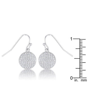 .6 Ct Elegant CZ Disk Earrings - Jewelry Xoxo