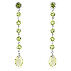 Gold Quartz Briolette Earrings - Jewelry Xoxo