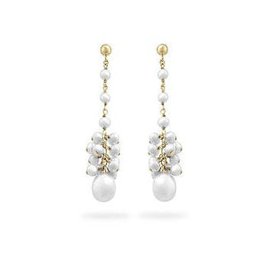 Yellow Gold Pearl Drops - Jewelry Xoxo