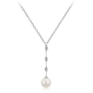Pearl and Diamond Necklace in Set - Jewelry Xoxo