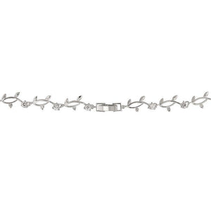 Rhodium Plated Vineyard Necklace - Jewelry Xoxo
