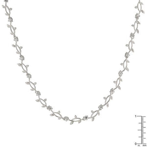 Rhodium Plated Vineyard Necklace - Jewelry Xoxo