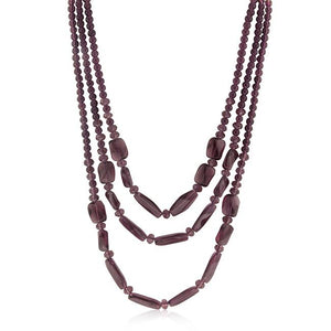 Purple Beaded Necklace - Jewelry Xoxo