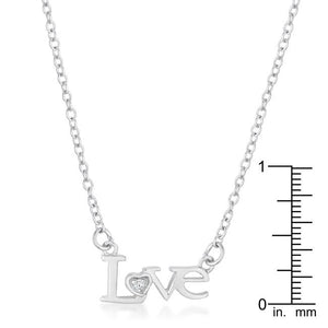 Love Script Necklace - Jewelry Xoxo