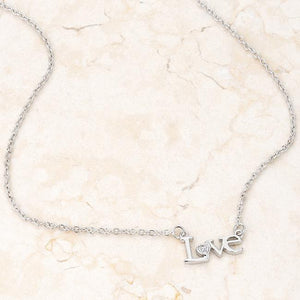 Love Script Necklace - Jewelry Xoxo