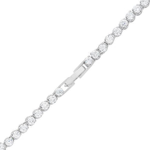 Bejeweled Cubic Zirconia Pear Drop Necklace - Jewelry Xoxo