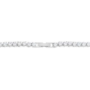 Graduated Cubic Zirconia Necklace - Jewelry Xoxo