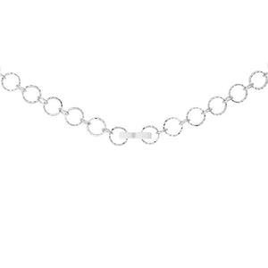 1.32 Ct Stunning Rhodium Necklace with CZ Charms - Jewelry Xoxo