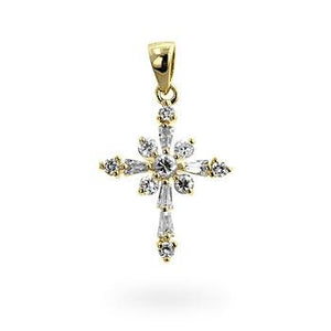 Snowflake Cross Pendant - Jewelry Xoxo