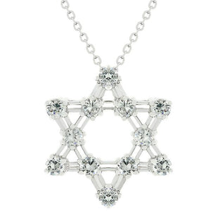 Cubic Zirconia Star Of David Pendant - Jewelry Xoxo