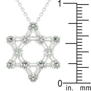 Cubic Zirconia Star Of David Pendant - Jewelry Xoxo
