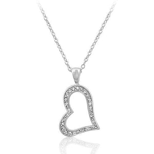 Heart Silhouette Pendant - Jewelry Xoxo