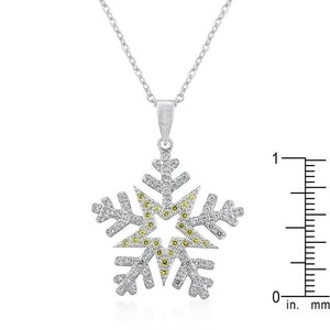 Pave Snowflake Pendant - Jewelry Xoxo
