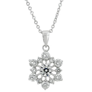 Snowflake Pendant - Jewelry Xoxo