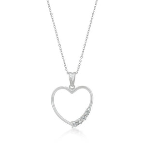 Organic Heart Pendant - Jewelry Xoxo