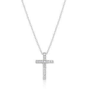 Cubic Zirconia Bling Cross Pendant - Jewelry Xoxo