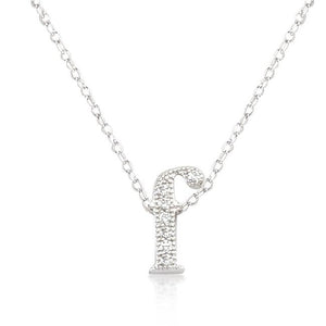 Micro-Pave Initial F Pendant - Jewelry Xoxo