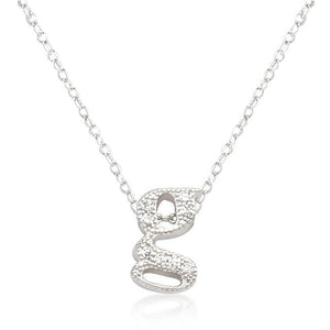 Micro-Pave Initial G Pendant - Jewelry Xoxo