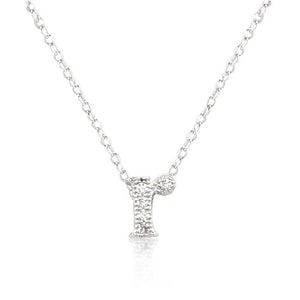 Micro-Pave Initial R Pendant - Jewelry Xoxo