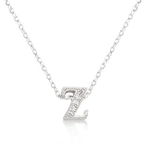 Micro-Pave Initial Z Pendant - Jewelry Xoxo