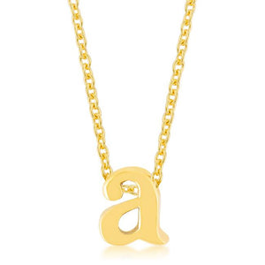 Golden Initial A Pendant - Jewelry Xoxo