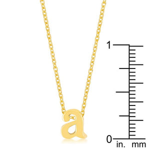 Golden Initial A Pendant - Jewelry Xoxo