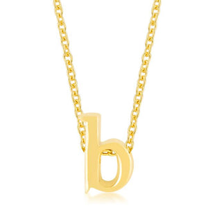 Golden Initial B Pendant - Jewelry Xoxo