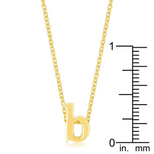 Golden Initial B Pendant - Jewelry Xoxo