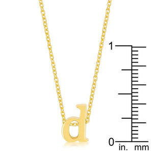 Golden Initial D Pendant - Jewelry Xoxo