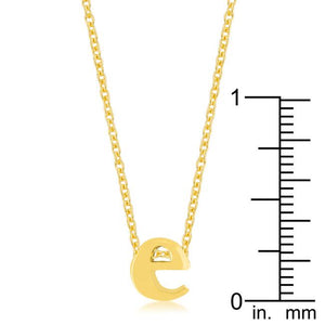 Golden Initial E Pendant - Jewelry Xoxo