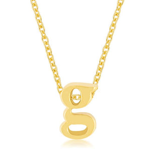 Golden Initial G Pendant - Jewelry Xoxo