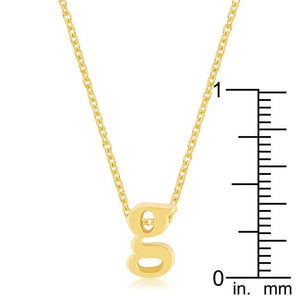 Golden Initial G Pendant - Jewelry Xoxo