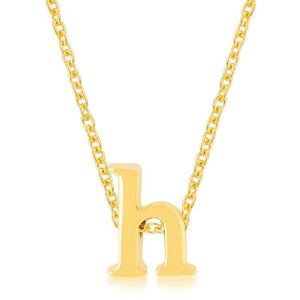 Golden Initial H Pendant - Jewelry Xoxo