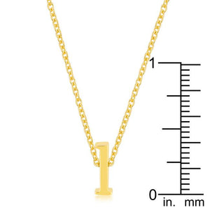 Golden Initial L Pendant - Jewelry Xoxo