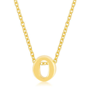Golden Initial O Pendant - Jewelry Xoxo
