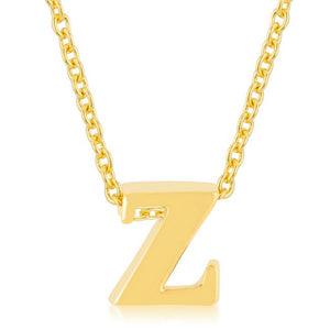 Golden Initial Z Pendant - Jewelry Xoxo