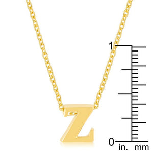 Golden Initial Z Pendant - Jewelry Xoxo